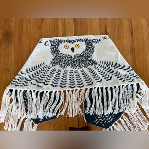 Owl knit shawl